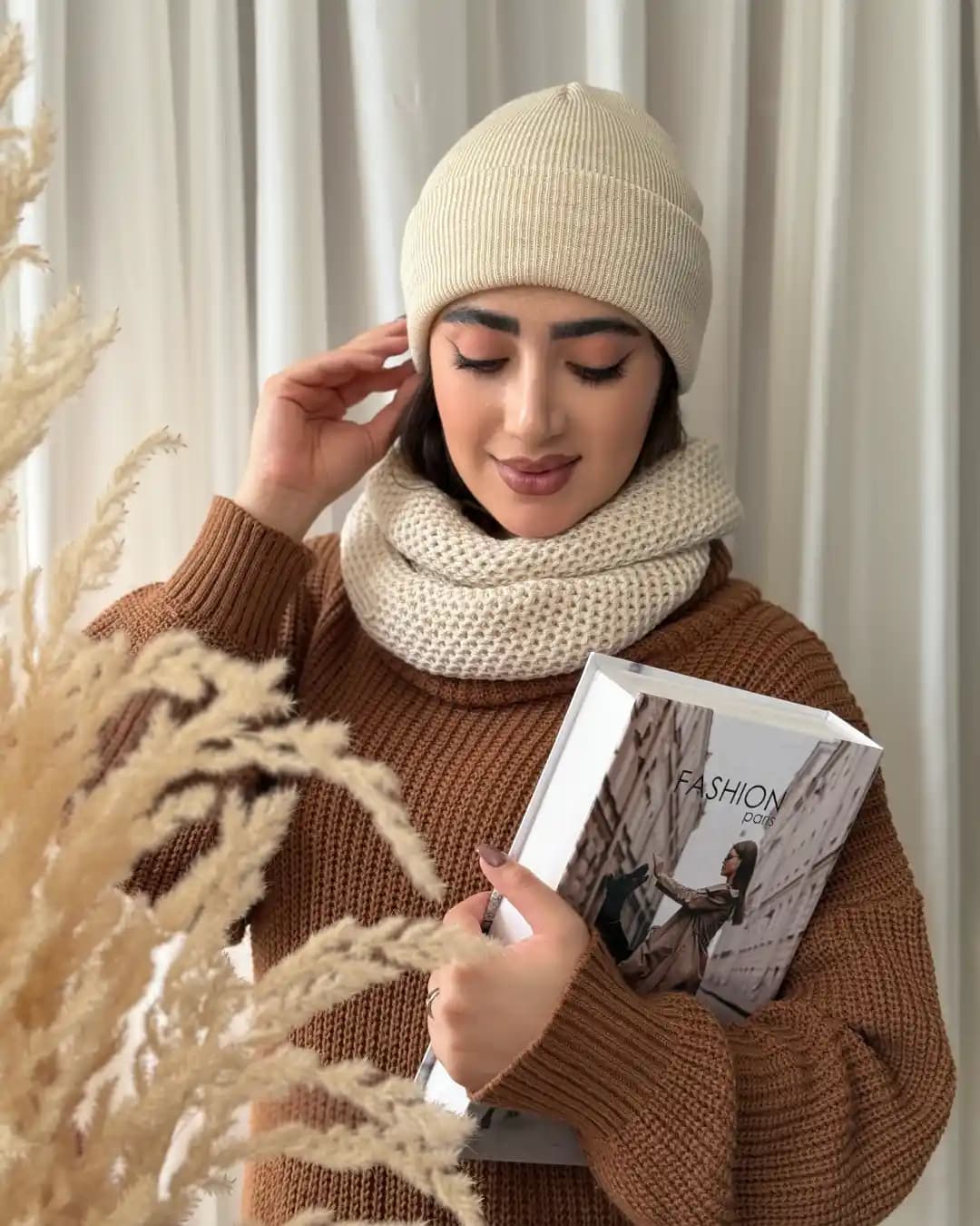 کلاه بافت ساده 4663 — تصویر ۳