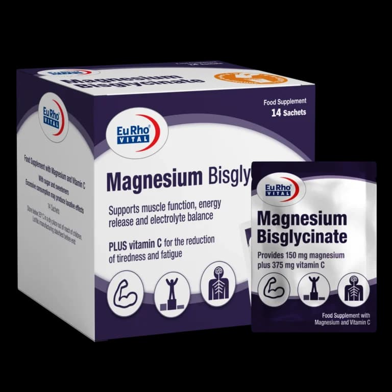ساشه منیزیم بیس گلایسینات یوروویتال (Magnesium Bisglycinat Eurho Vital)
