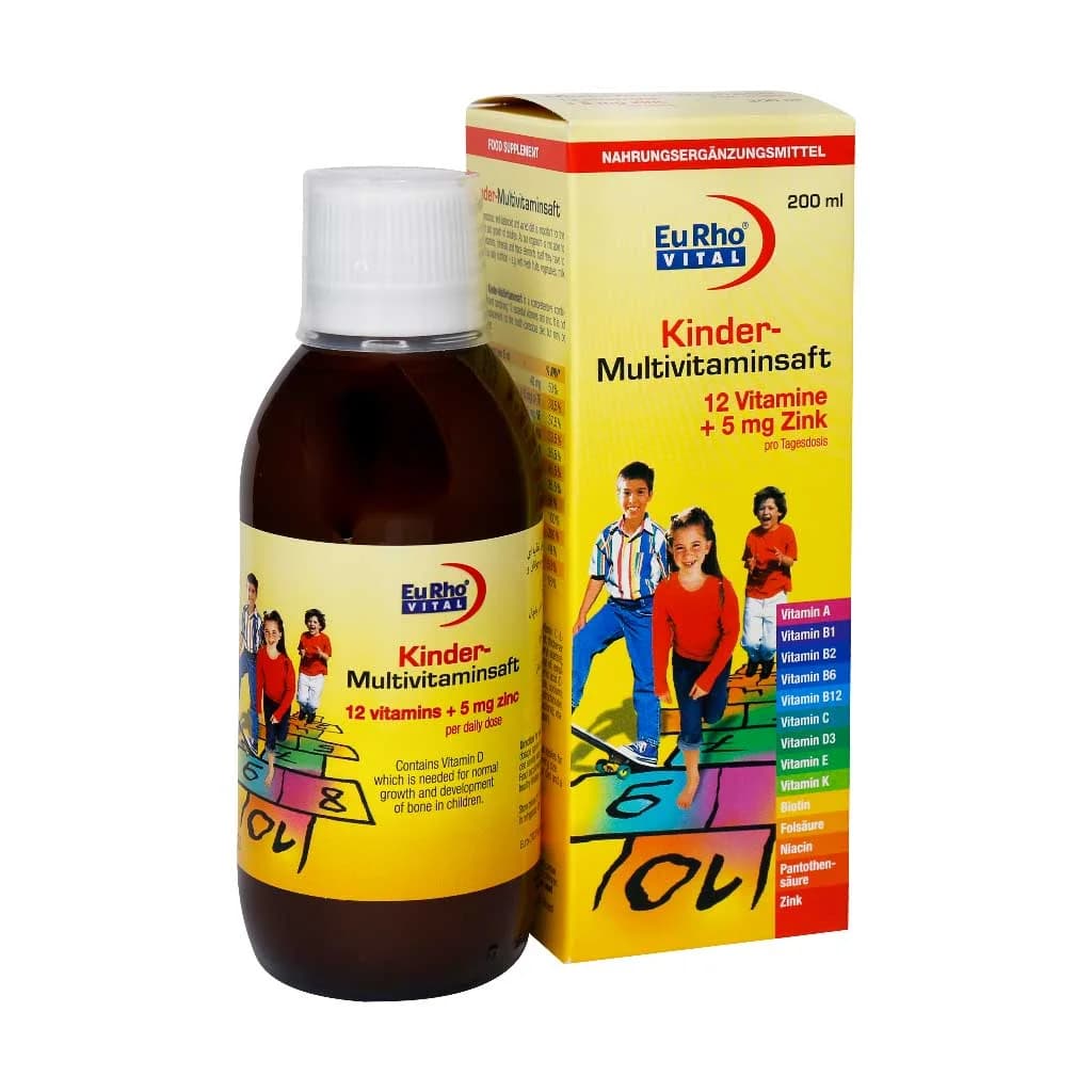 شربت کیندر مولتی ویتامین یوروویتال(kinder multivitamin saft)