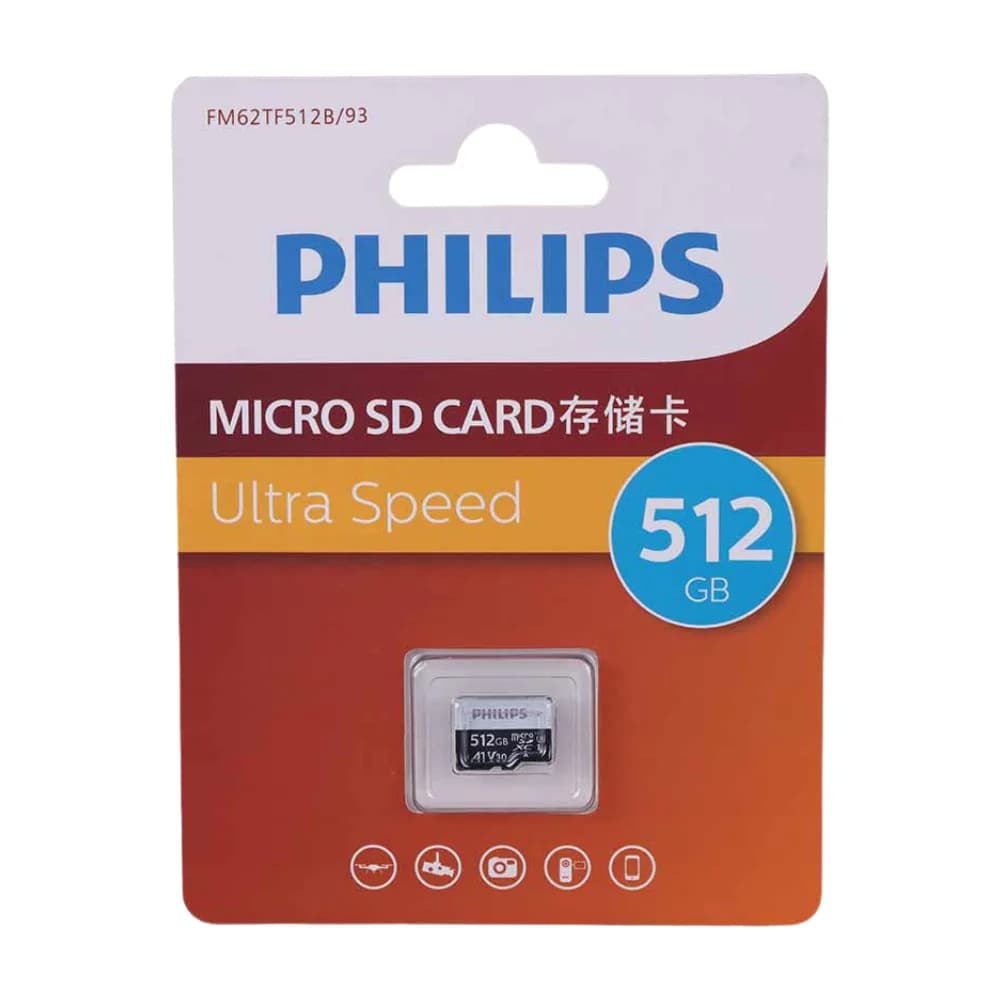 کارت microSDXC فیلیپس مدل Philips Ultra Speed حافظه ۵۱۲ گیگابایت
