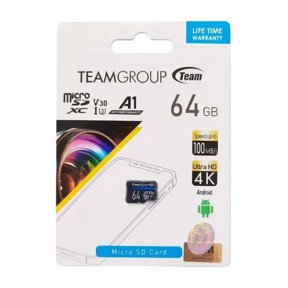کارت حافظه TeamGroup ELITE A1 ظرفیت 64 گیگابایت