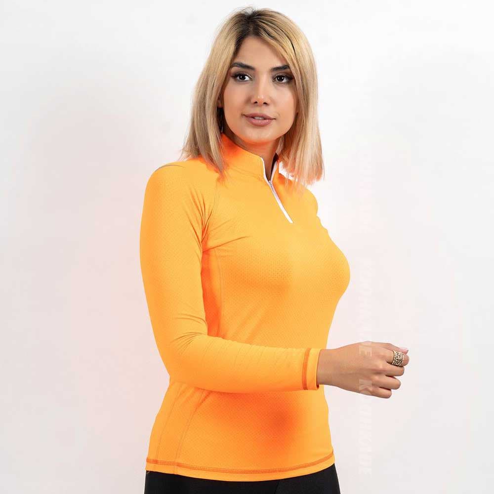 تیشرت زنانه نیم زیپ نایک Z