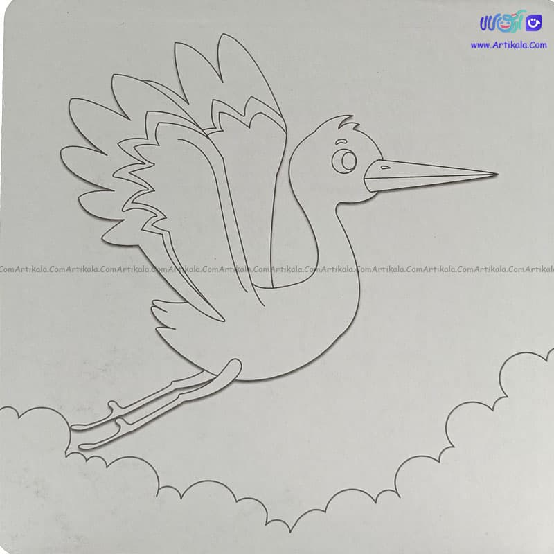 پازل طرح لک لک 4 قطعه — تصویر ۲