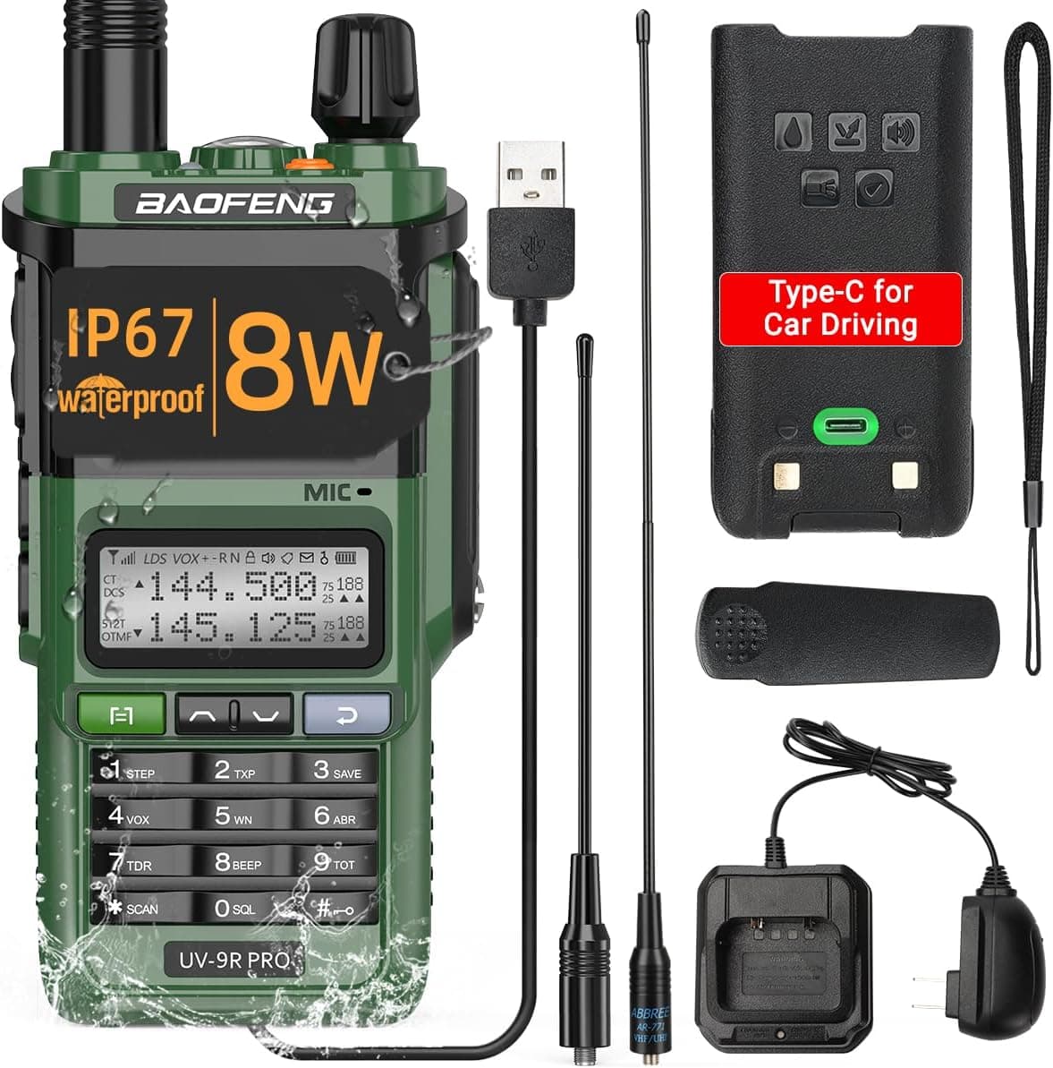 بی سیم باوفنگ مدل UV9R PRO — تصویر ۳