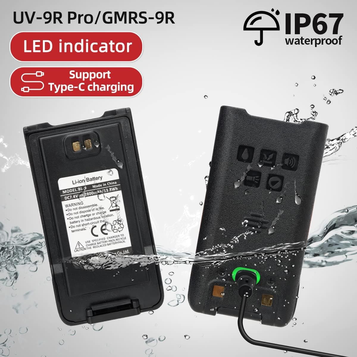 بی سیم باوفنگ مدل UV9R PRO — تصویر ۴