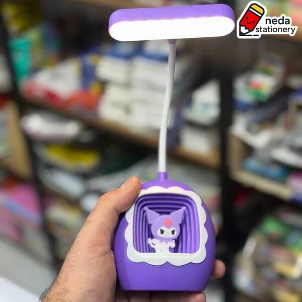چراغ مطالعه کرومی تراش دار + چراغ خواب