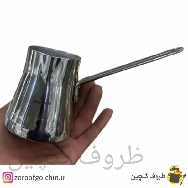 قهوه جوش استیل سفرام ترکیه سایز 2 — تصویر ۳