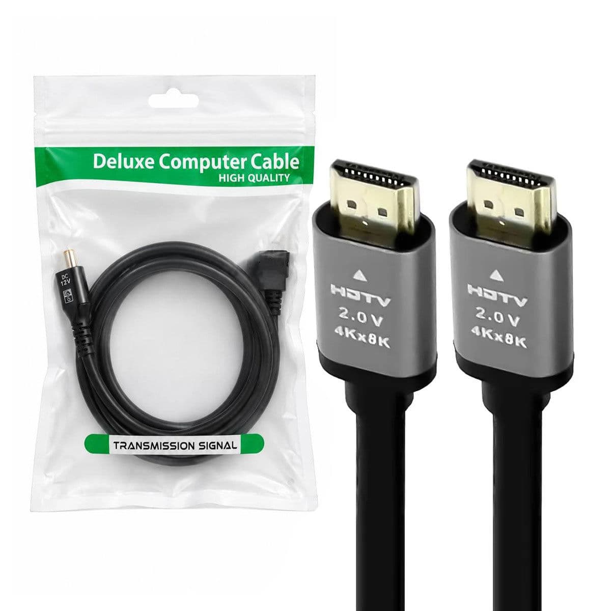 کابل تصویر HDMI دلوکس DELUXE 4k متراژ 5 متر کد 9871