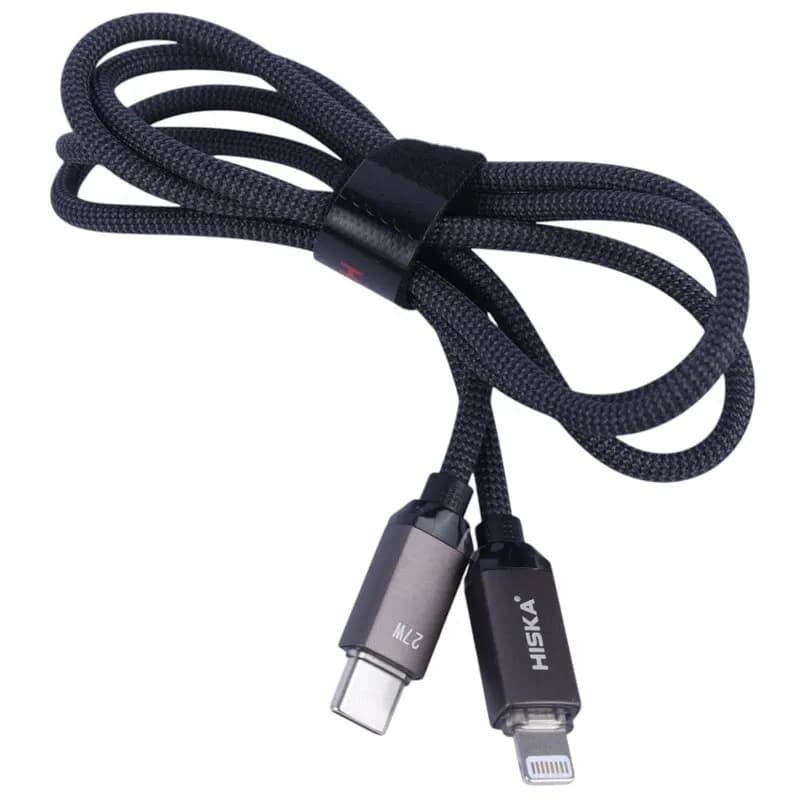 کابل تایپ سی به لایتنینگ فست شارژ 27 وات هیسکا LX-801CL طول 1 متر کد 9901 — تصویر ۵
