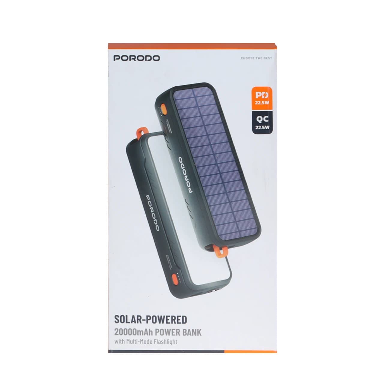 پاوربانک PD و فست شارژ Porodo 22.5W 20000mAh مدل PDPBAS149BK – مشکی (گارانتی 6 ماهه شرکتی) — تصویر ۴