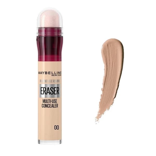کانسیلر میبلین شماره 00 (00 maybelline- concealer eraser ivory) (کپی)