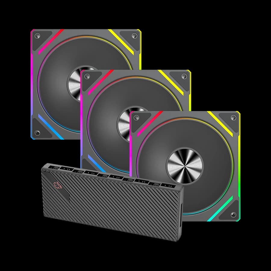 فن کیس تسکو TSCO GFAN 310 Skadi Storm Black بسته 3 عددی