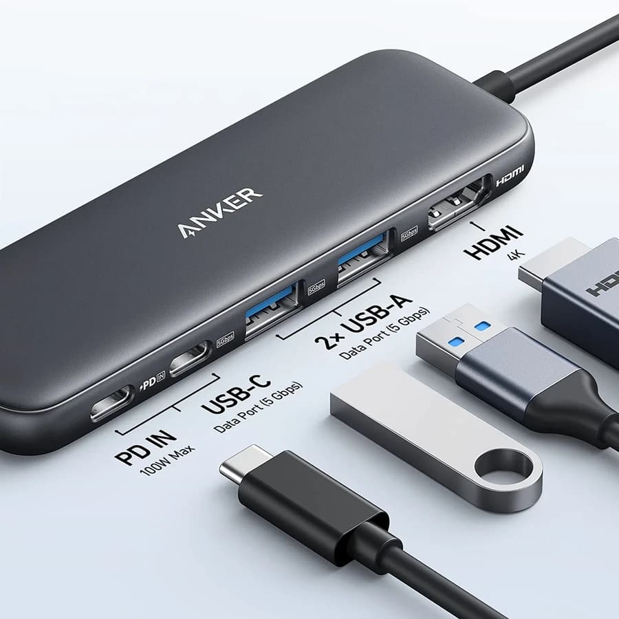 هاب USB-C پنج پورت انکر Anker 332 — تصویر ۲