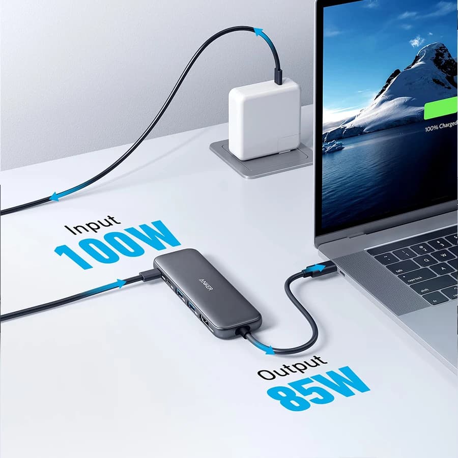 هاب USB-C پنج پورت انکر Anker 332 — تصویر ۳