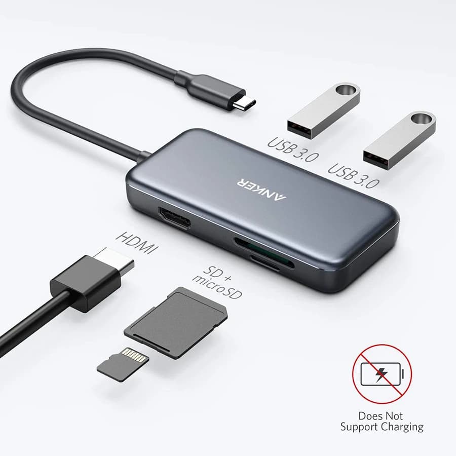 هاب USB-C پنج پورت انکر Anker A8334 — تصویر ۳