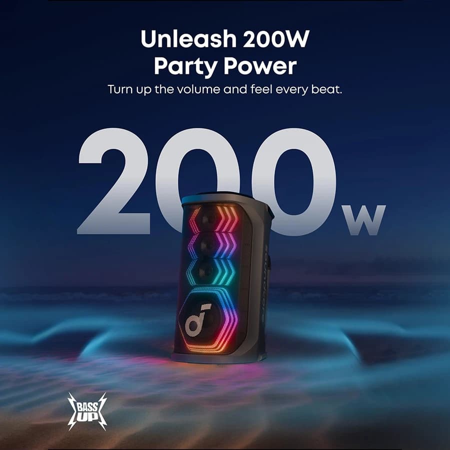 اسپیکر بلوتوثی انکر Anker Soundcore Rave 3S 200W — تصویر ۲
