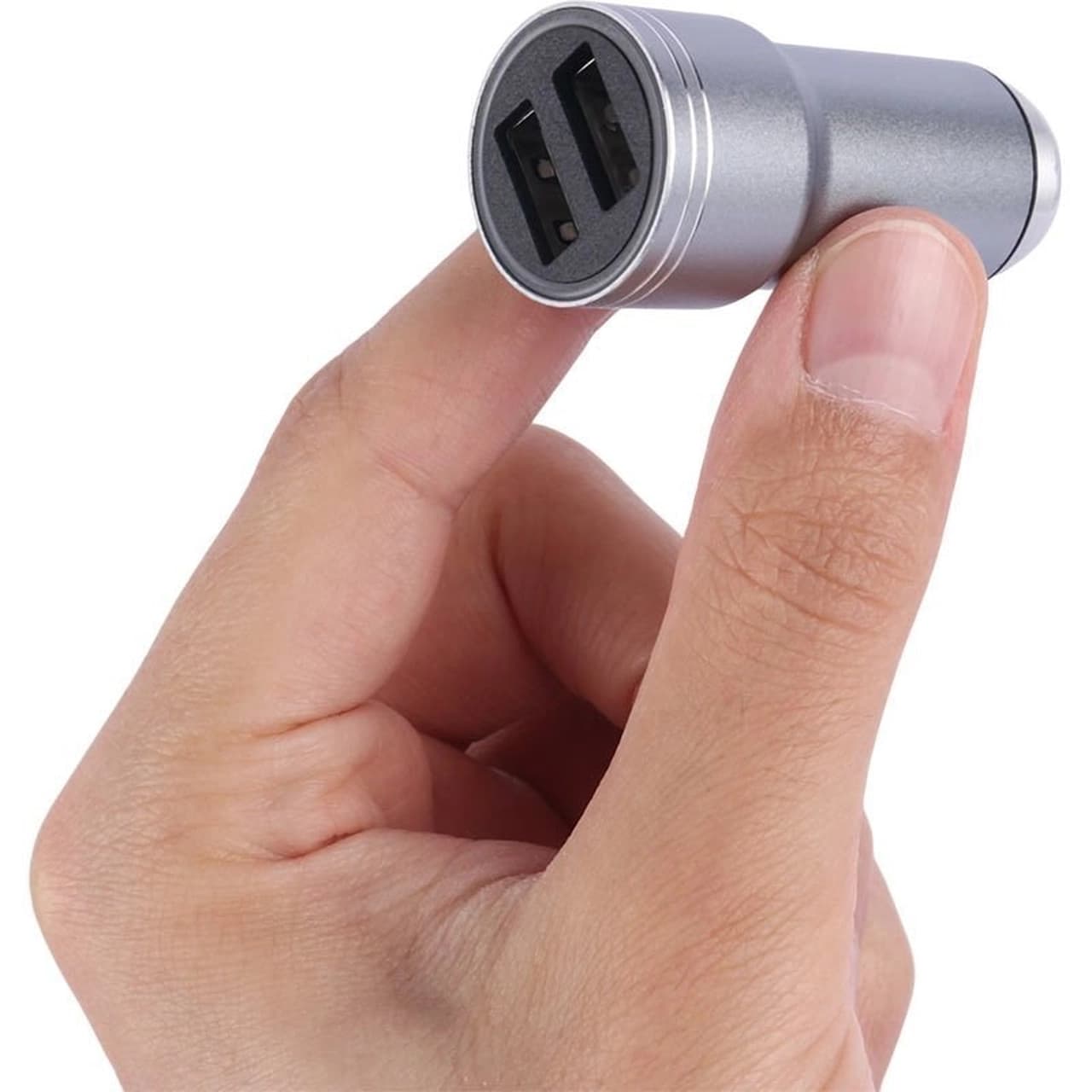 شارژر فندکی فست دو پورت Sky Dophin مدل SZ25 15W – نقره ای – TCO — تصویر ۳