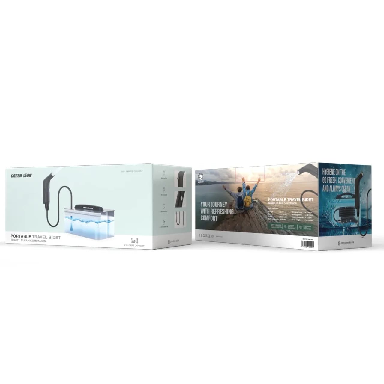 بیده Green Lion مدل PORTABLE TRAVEL BIDET GNPORTRBDTBK – مشکی (گارانتی 6 ماهه شرکتی) — تصویر ۳