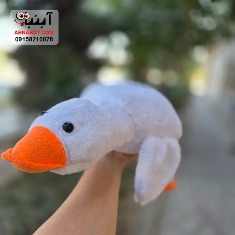 عروسک غاز سفید 50 سانتی کد 1520 — تصویر ۳