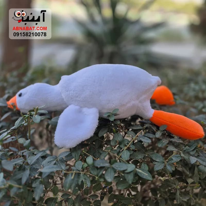 عروسک غاز سفید 50 سانتی کد 1520 — تصویر ۴