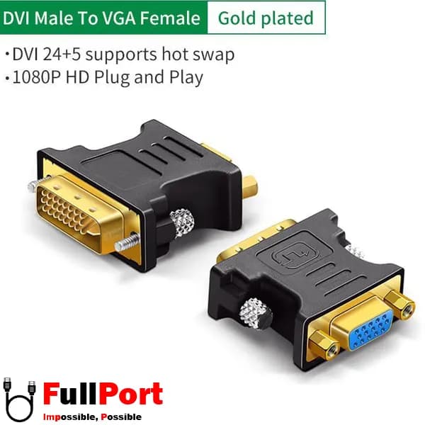مبدل (5+24)DVI-I Dual Link به VGA فرانت مدل FN-VAD110 — تصویر ۳