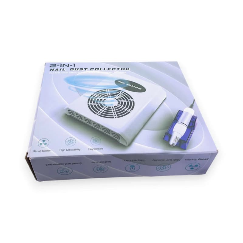 دستگاه دو کاره سوهان برقی و فن زیر دست ناخنNail Machine 2-in-1 | توان 150W — تصویر ۳