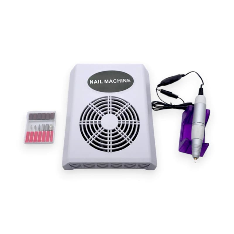 دستگاه دو کاره سوهان برقی و فن زیر دست ناخنNail Machine 2-in-1 | توان 150W — تصویر ۲