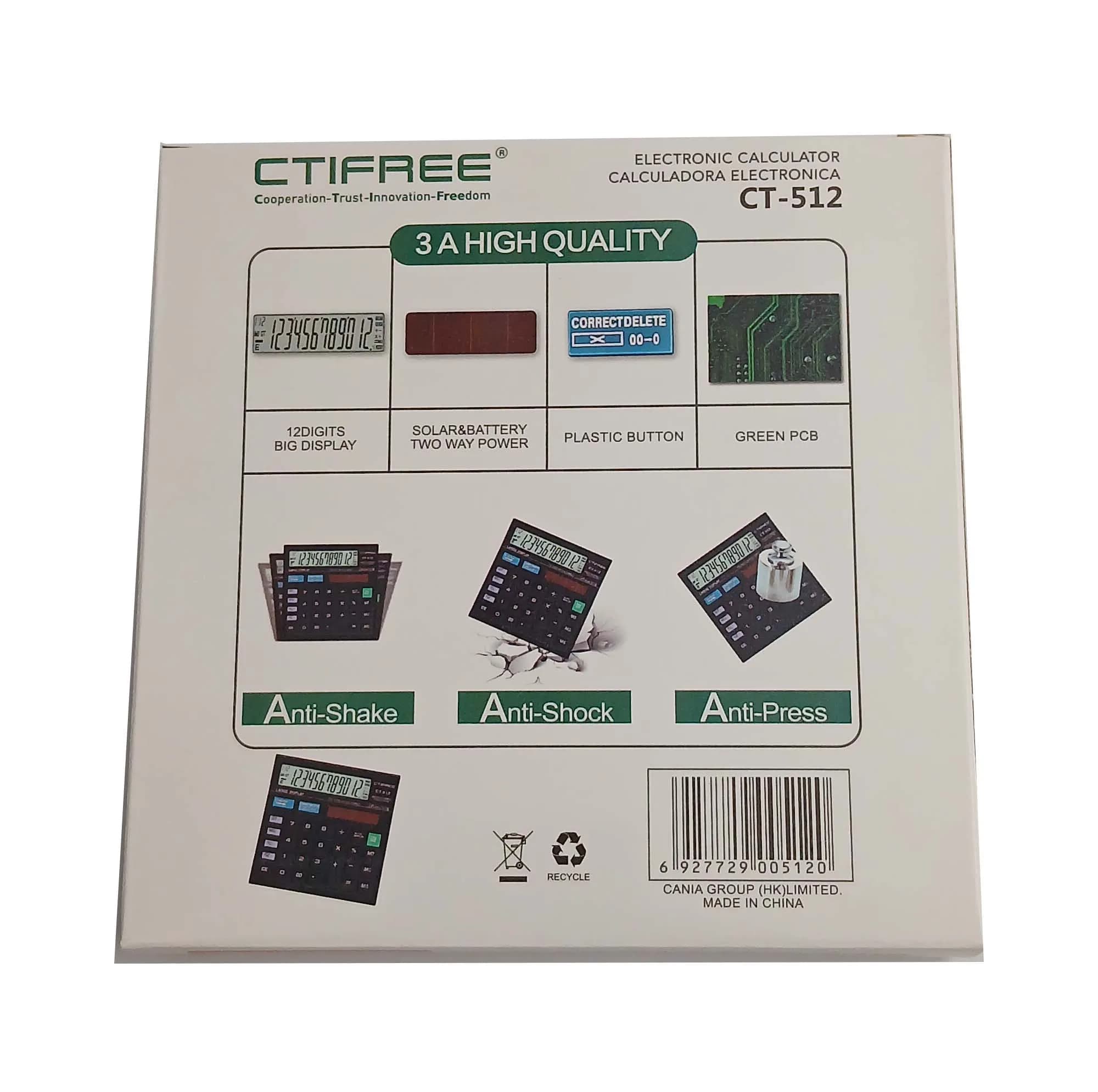 ماشین حساب سیتی فری مدل CT-512 — تصویر ۶