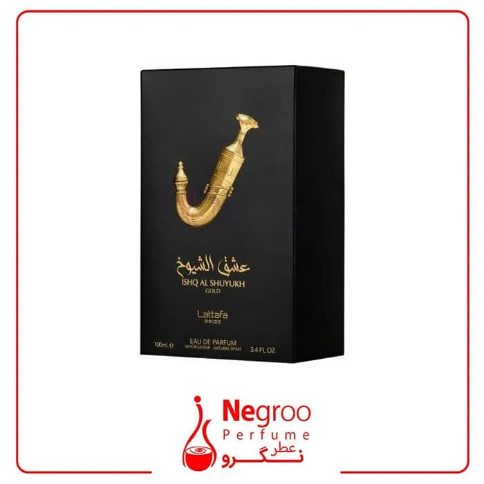 عطر ادکلن لطافه عشق ال شیوخ گلدمشابه ایو سن لوران بیبی کت 100 میل Lattafa Ishq Al Shuyukh Gold/اورجینال — تصویر ۲