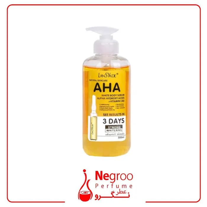 سرم روشن کننده لنسیاد مدل AHA حجم 500 میلی لیتر/اورجینال