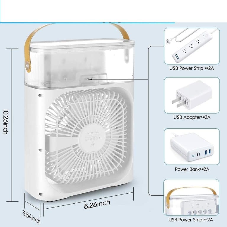 پنکه مه پاش رومیزی مدل mini cooling fan — تصویر ۵