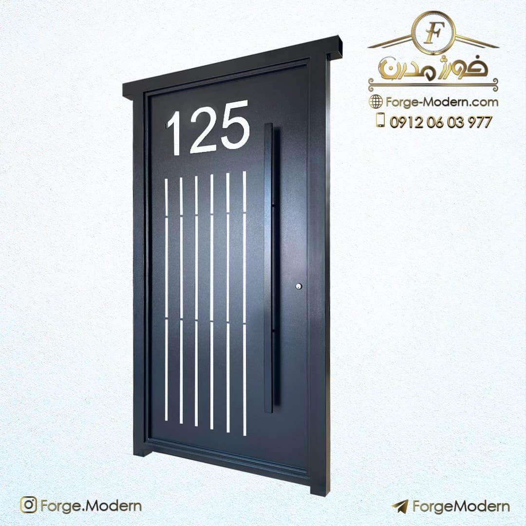 درب فلزی CNC پیانویی کد CD B 129 – 116 — تصویر ۲