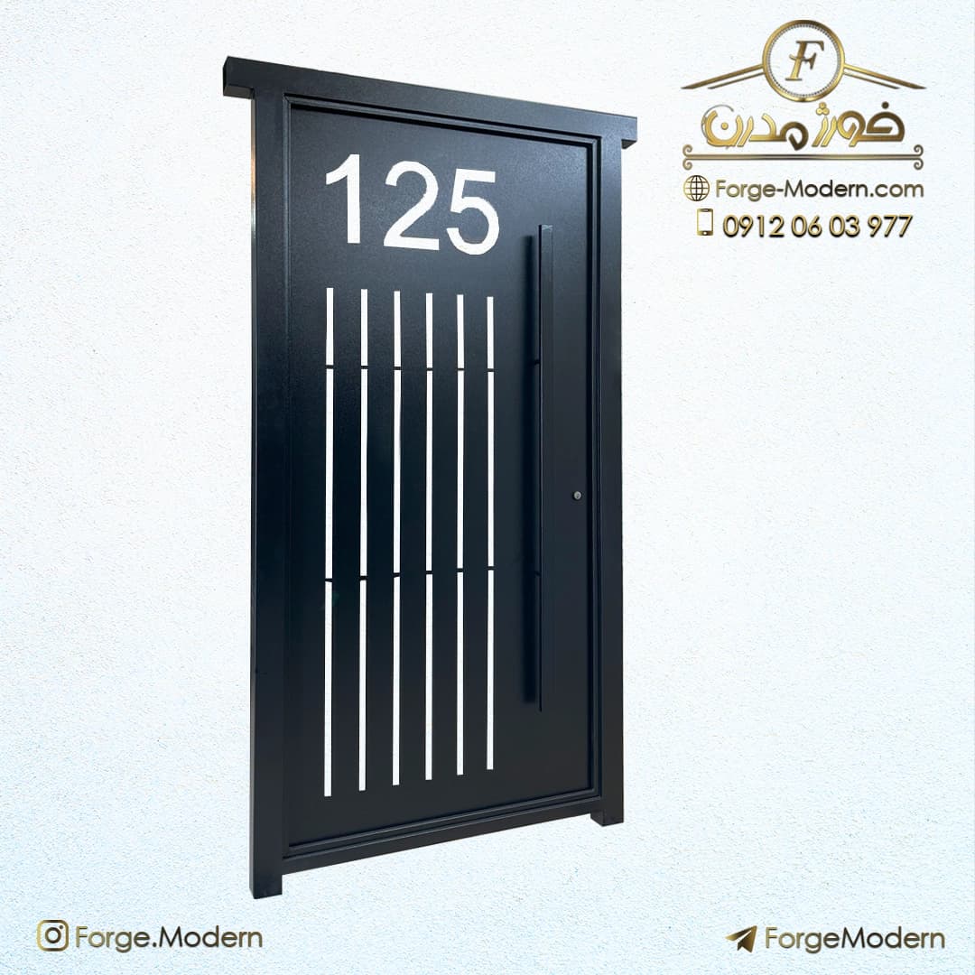 درب فلزی CNC پیانویی کد CD B 129 – 116 — تصویر ۳