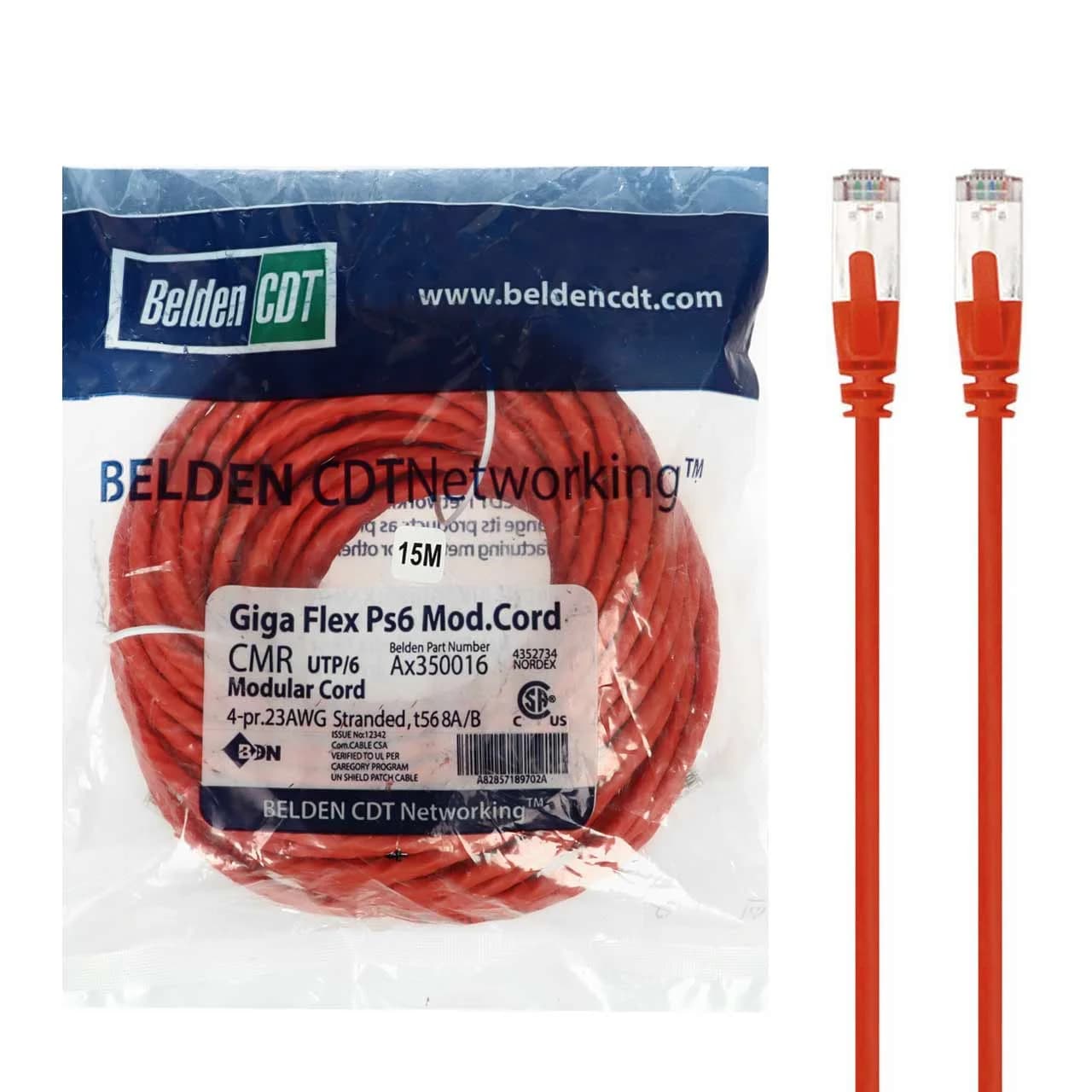 کابل شبکه 15 متری BELDEN مدل RYL – CAT6