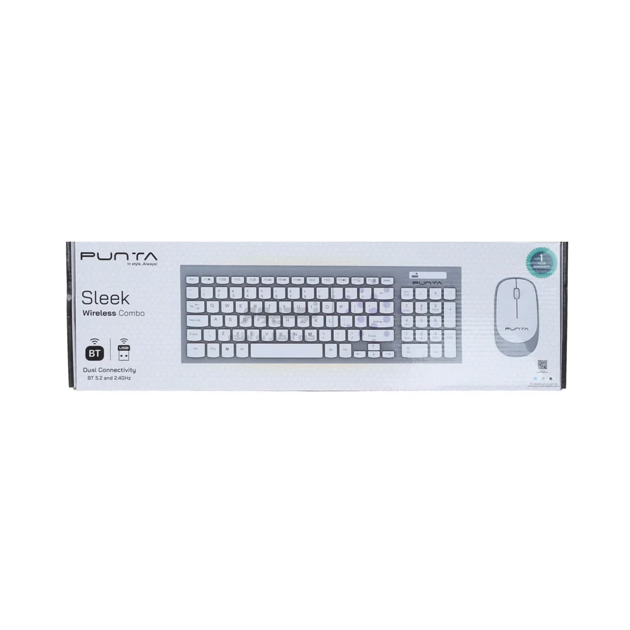 کیبورد بی سیم Punta مدل Sleek – مشکی — تصویر ۴