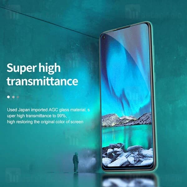 محافظ صفحه شیشه ای نیلکین Xiaomi Redmi Note 9 / Redmi 10x 4G Nillkin H+ Pro + محافظ لنز — تصویر ۸