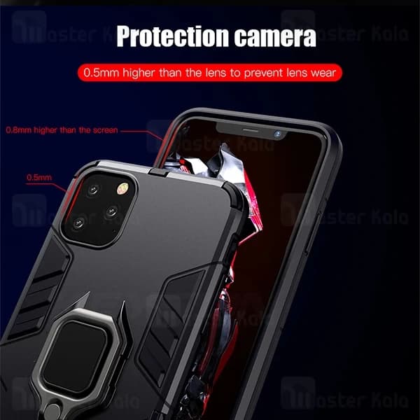 گارد ضد ضربه انگشتی Apple iPhone 11 Pro Max KEYSION ShockProof Armor Ring — تصویر ۴
