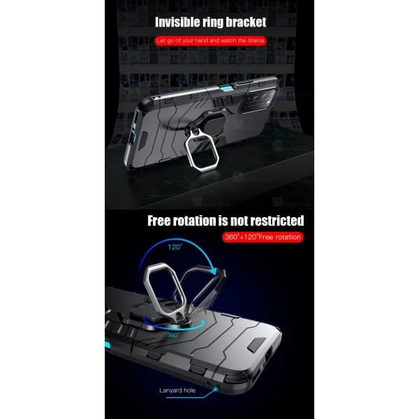 گارد ضد ضربه انگشتی Huawei Honor Play 4 KEYSION ShockProof Armor Ring — تصویر ۴