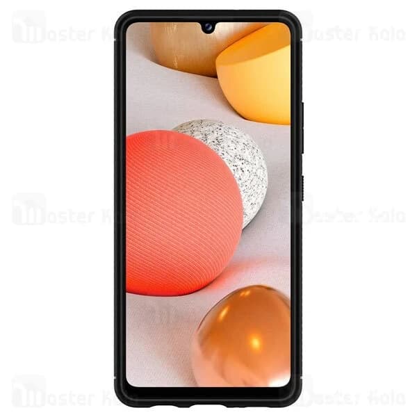 قاب محافظ ژله ای سامسونگ Samsung Galaxy A42 5G Rugged Armor Fiber Carbon — تصویر ۲
