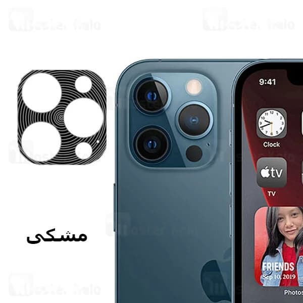 محافظ لنز فلزی دوربین موبایل آیفون Apple iPhone 12 Pro Max Metal Lens — تصویر ۳