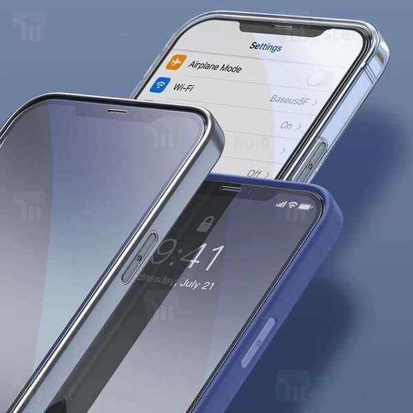 پک 2تایی محافظ صفحه شیشه ای تمام صفحه و ضد اشعه بیسوس Apple iPhone 12 Mini Baseus SGAPIPH54N-KB01 — تصویر ۸