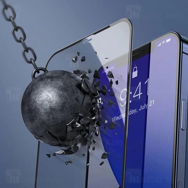 پک 2تایی محافظ صفحه شیشه ای تمام صفحه بیسوس آیفون Apple iPhone 12 Mini Baseus SGAPIPH54N-KA01 — تصویر ۸