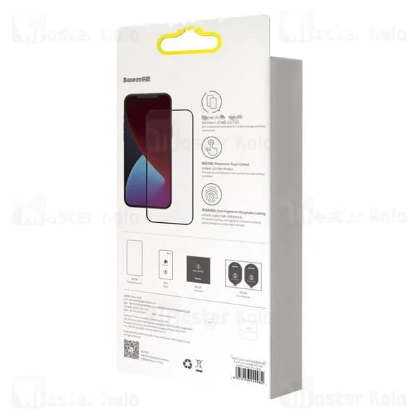 پک 2تایی محافظ صفحه شیشه ای تمام صفحه بیسوس آیفون Apple iPhone 12 Mini Baseus SGAPIPH54N-KC01 — تصویر ۶