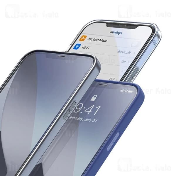 پک 2تایی محافظ صفحه شیشه ای تمام صفحه بیسوس آیفون Apple iPhone 12 Mini Baseus SGAPIPH54N-KC01 — تصویر ۵