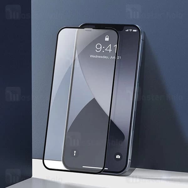 پک 2تایی محافظ صفحه شیشه ای تمام صفحه بیسوس آیفون Apple iPhone 12 Mini Baseus SGAPIPH54N-PE01 — تصویر ۳