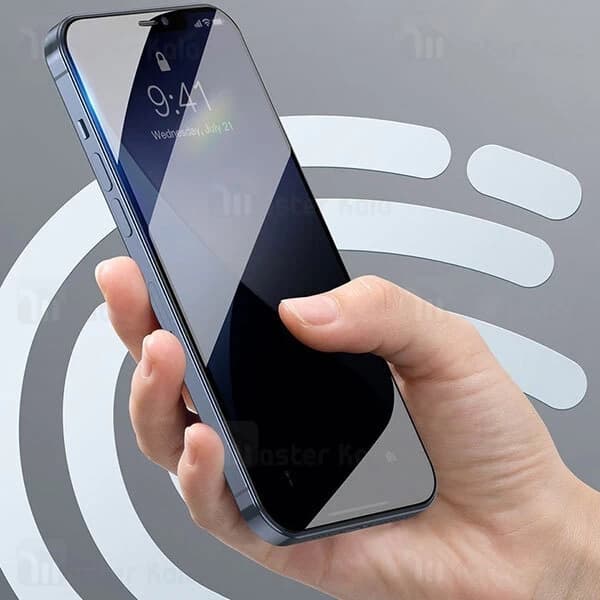 پک 2تایی محافظ صفحه شیشه ای تمام صفحه بیسوس آیفون Apple iPhone 12 Mini Baseus SGAPIPH54N-PE01 — تصویر ۶