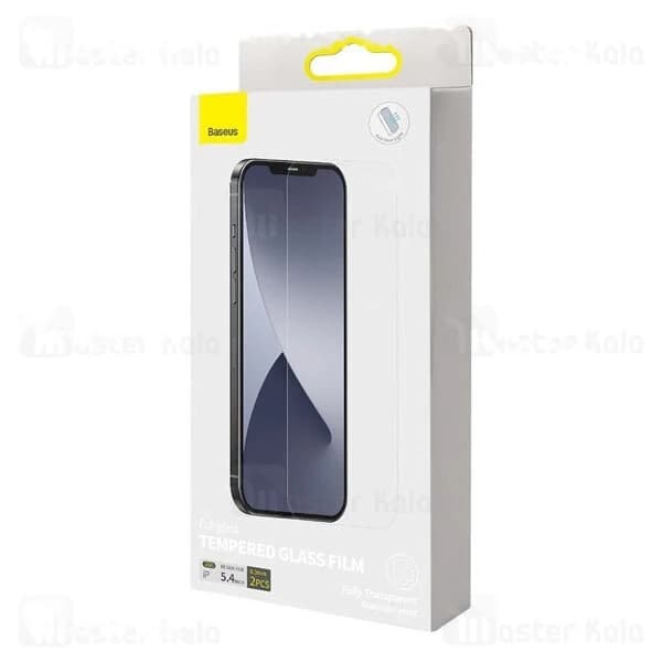 پک 2تایی محافظ صفحه شیشه ای تمام صفحه و ضد اشعه بیسوس Apple iPhone 12 Mini Baseus SGAPIPH54N-LF02 — تصویر ۳
