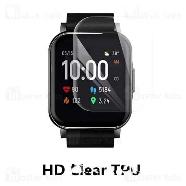 پک 2تایی محافظ نانو ساعت هوشمند شیائومی Xiaomi Haylou LS02 TPU Screen Protector — تصویر ۴