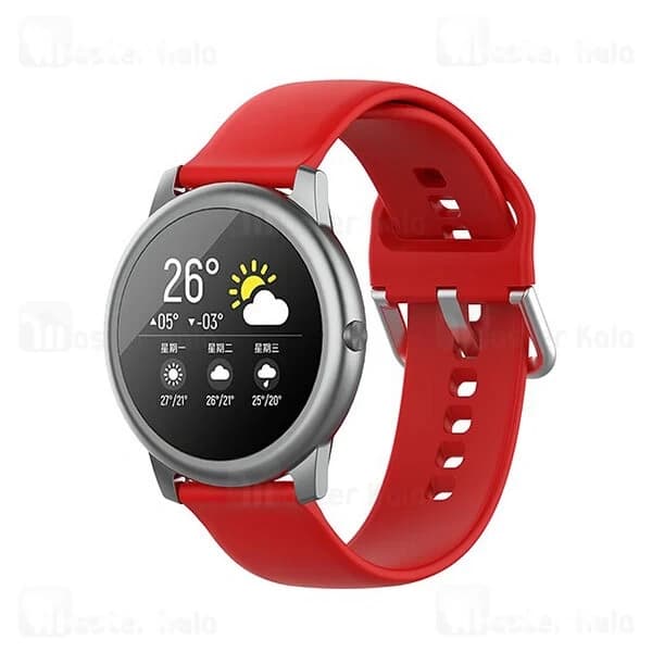 بند سیلیکونی ساعت هوشمند شیائومی Xiaomi Haylou Solar LS05 / RT LS05s Silicone Band — تصویر ۷