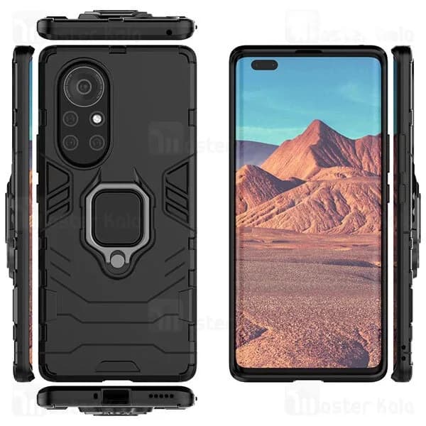گارد ضد ضربه انگشتی Huawei Nova 8 Pro 5G Black Panther KEYSION ShockProof Armor Ring — تصویر ۳